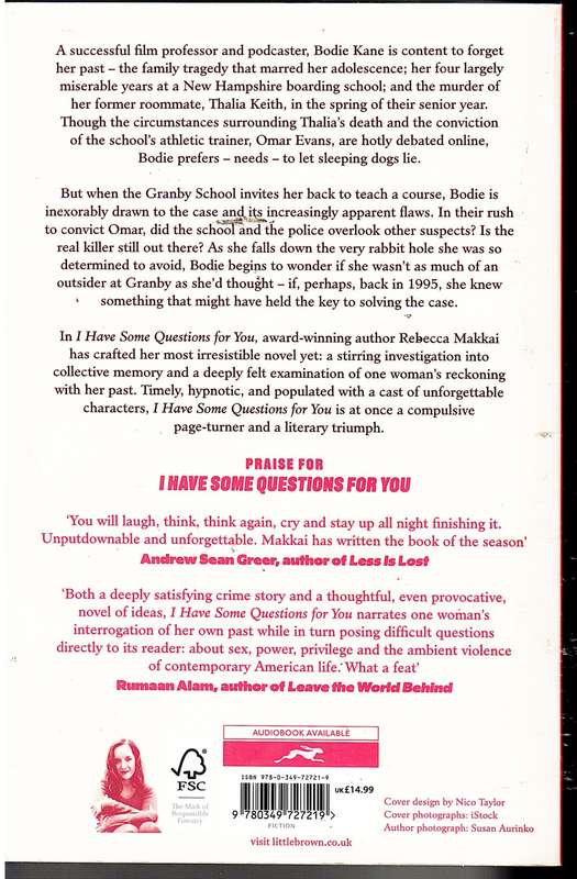 I Have Some Questions For You - Rebecca Makkai