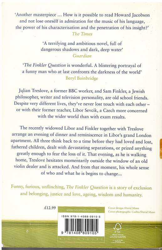 The Finckler Question - Howard Jacobson