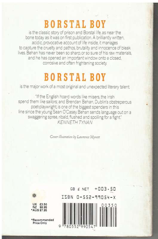 Borstal Boy - Brendan Behan