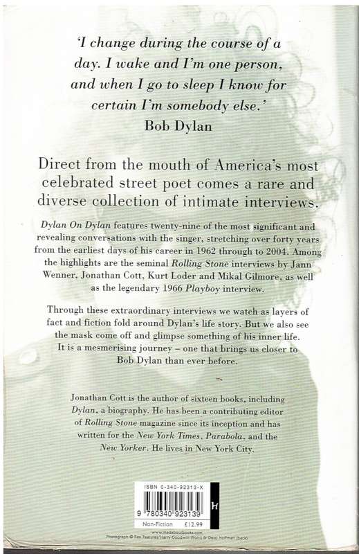Dylan on Dylan: The Essential Interviews - Jonathan Cott (Ed.)