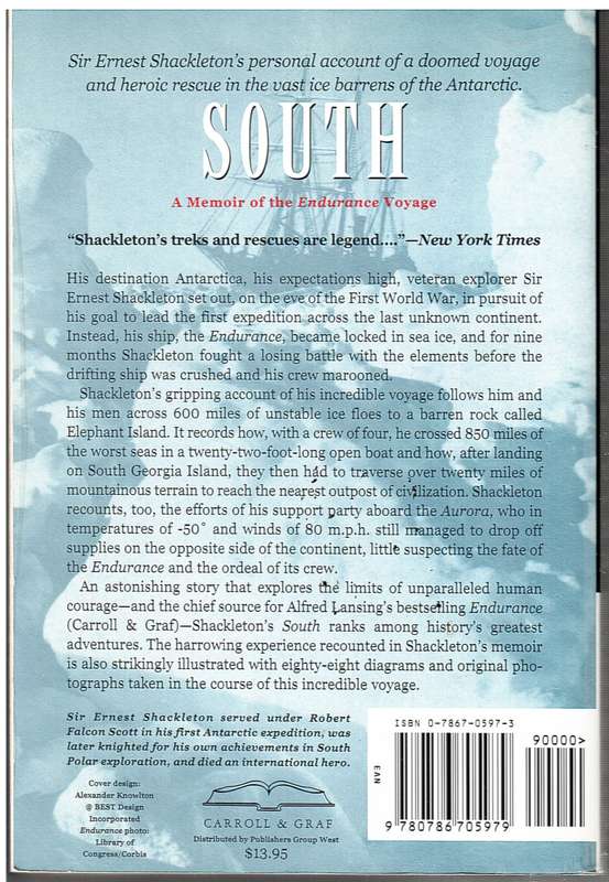 South: A Memoir of the Endurance Voyage - Ernest Shackleton