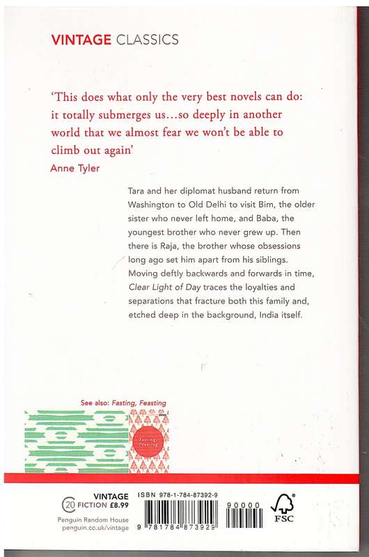 Clear Light of Day - Anita Desai