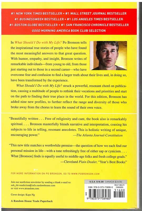 What Should I Do With My Life: The True Story of People Who Answered the Ultimate Question - Bronson