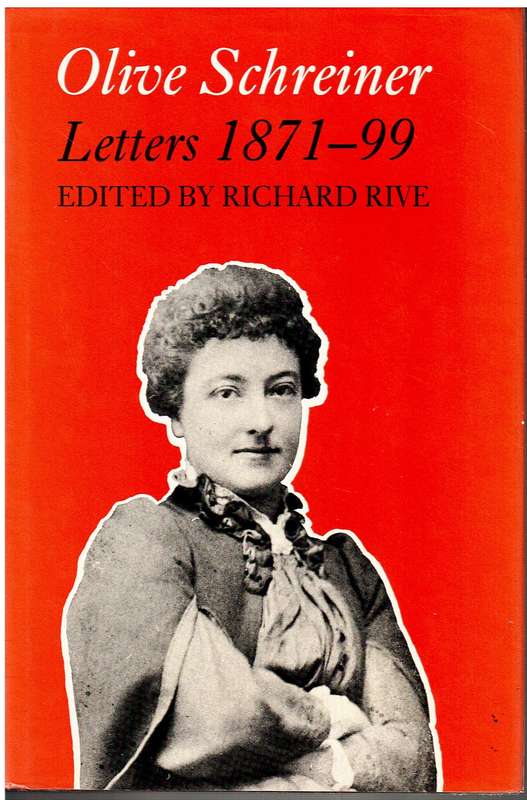 Olive Schreiner: Letters 1871-1899