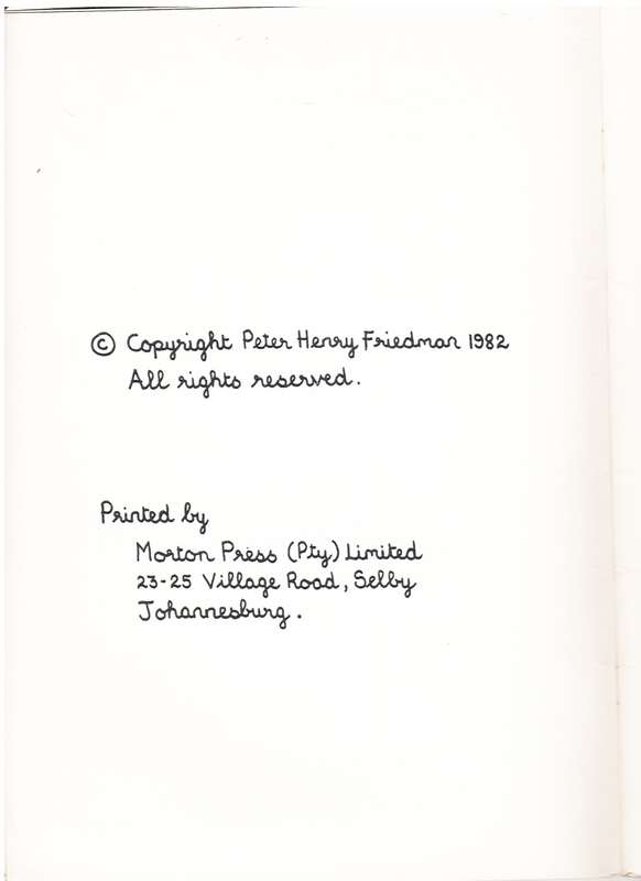 Hints of Humour and Hopes of Heaven: Poems by Peter Friedman