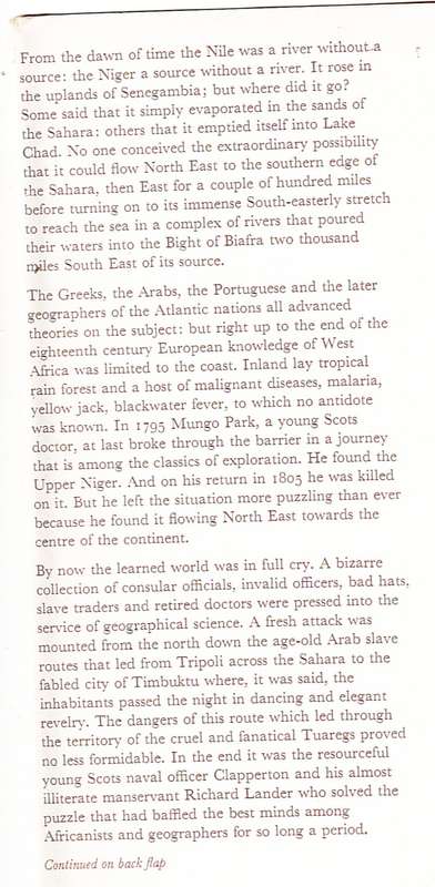 The Search for the Niger - Christopher Lloyd