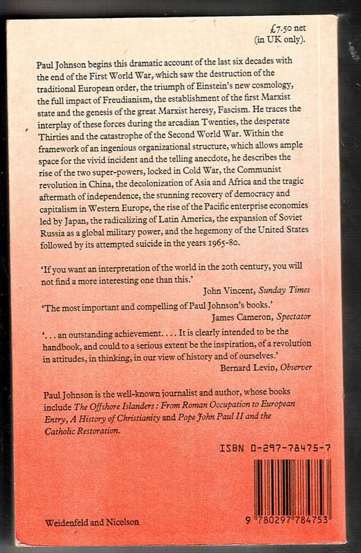 A History of The Modern World: From 1917 to the 1980s - Paul Johnson