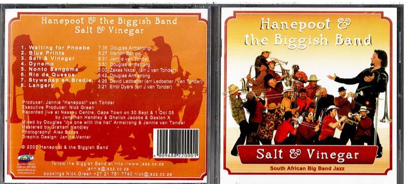 Hanepoot & The Biggish Band - Salt & Vinegar CD [South African Big Band Jazz]