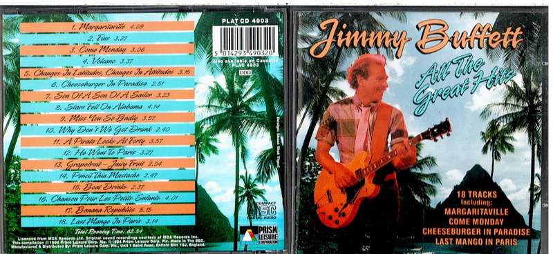 Jimmy Buffett - All the Great Hits CD