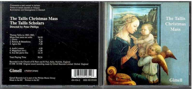 The Tallis Scholars - The Tallis Christmas Mass CD