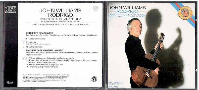 Rodrigo: Concierto de Aranjuez / Fantasia Para Un Gentilhombre CD - John Williams