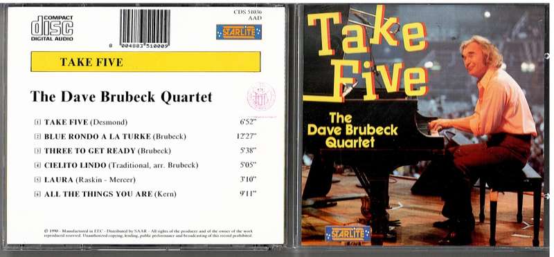The Dave Brubeck Quartet - Take Five CD