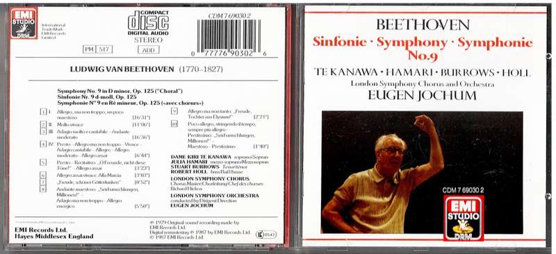Beethoven: Symphony No 9 - London Symphony Chorus and Orchestra, Eugen Jochum cond., Kiri te Kanawa