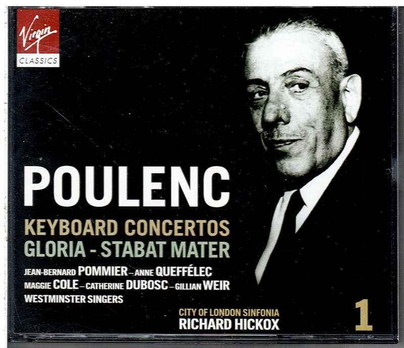 Poulenc: Keyboard Concertos - City of London Sinfonia, Richard Hickox Cond., Pommier etc. 2 CD set