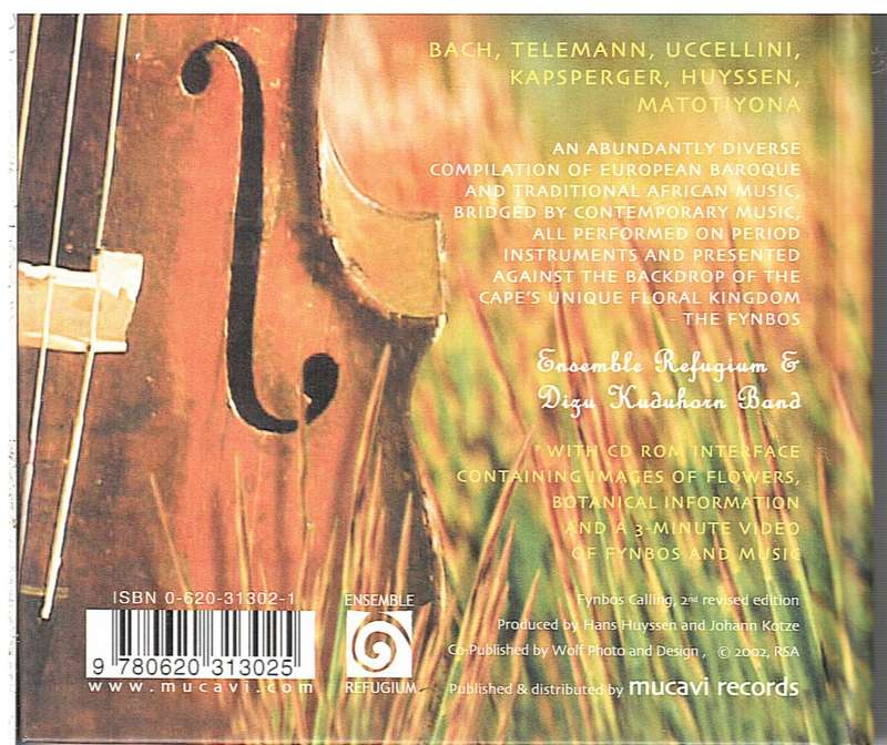 Fynbos Calling: African and European Early and Contemporary Music Book & CD - Ensemble Refugium