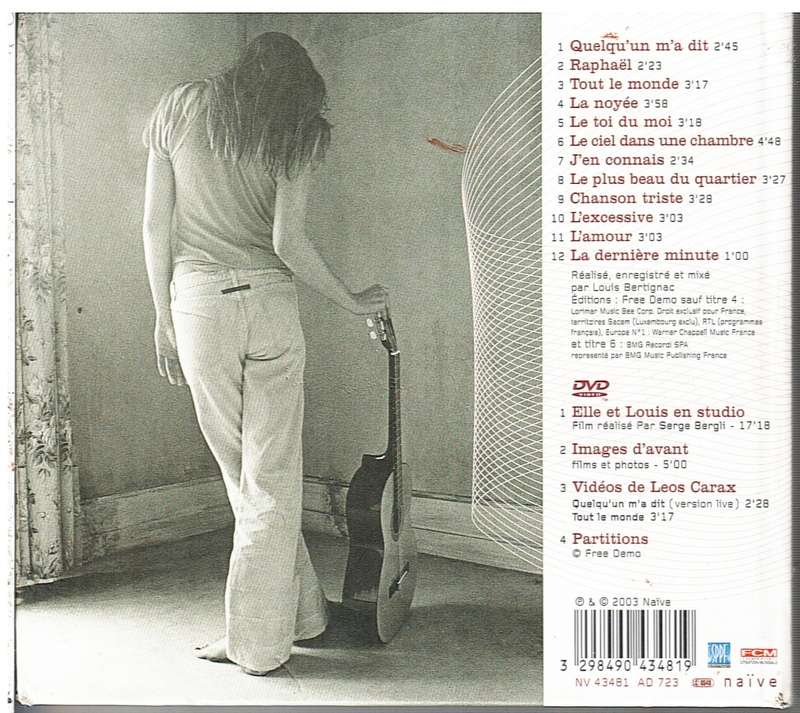 Carla Bruni  Quelqu'un M'a Dit CD & DVD Set
