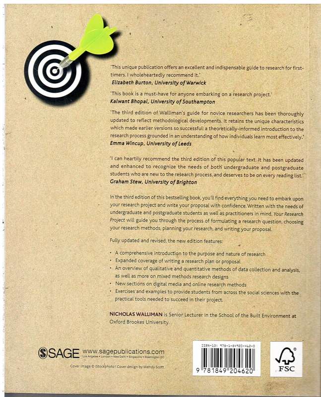 Your Research Project: Designing and Planning Your Work (Third Edition) - Nicholas Walliman