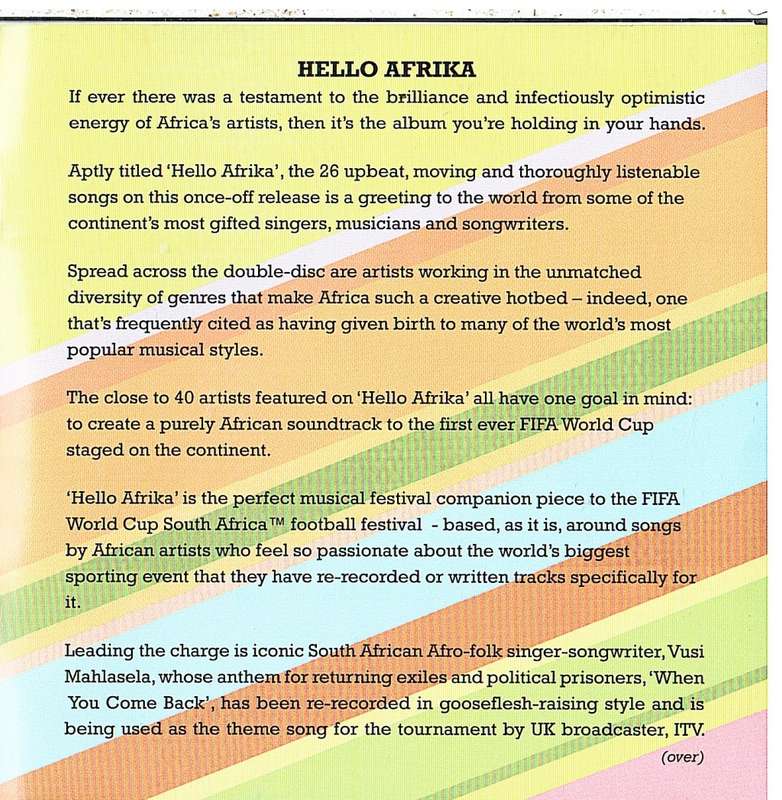 Hello Afrika 2 CD Set - Various Artists