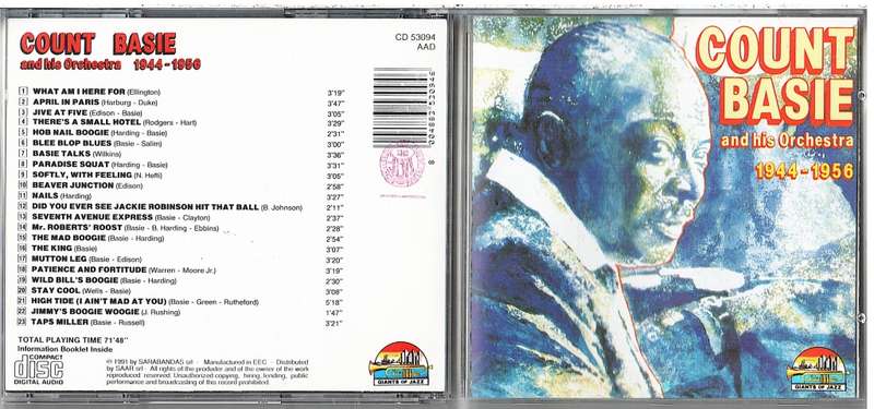 Count Basie and his Orchestra 1944-1956 CD