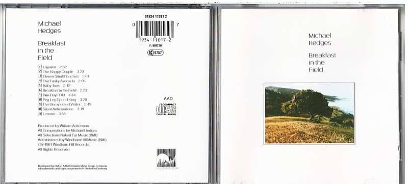 Michael Hedges - Breakfast in the Field CD