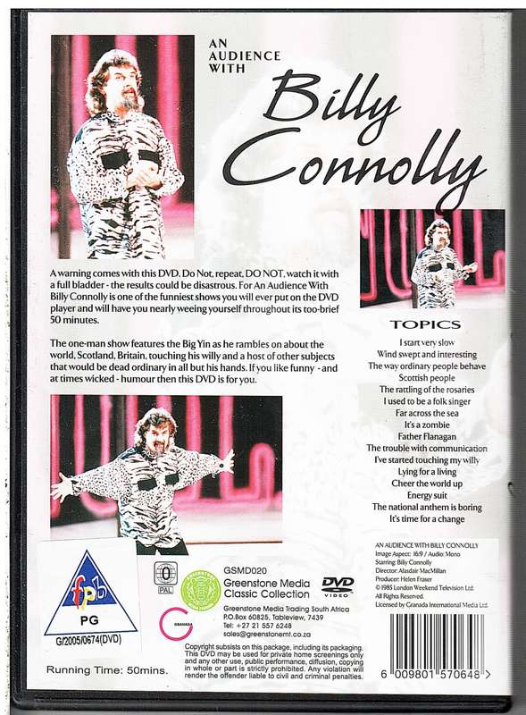An Audience with Billy Connolly DVD