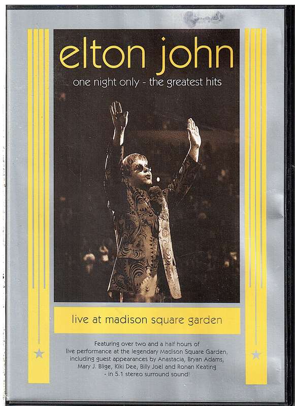 Elton John: One Night Only - The Greatest Hits (Live at Madison Garden) DVD