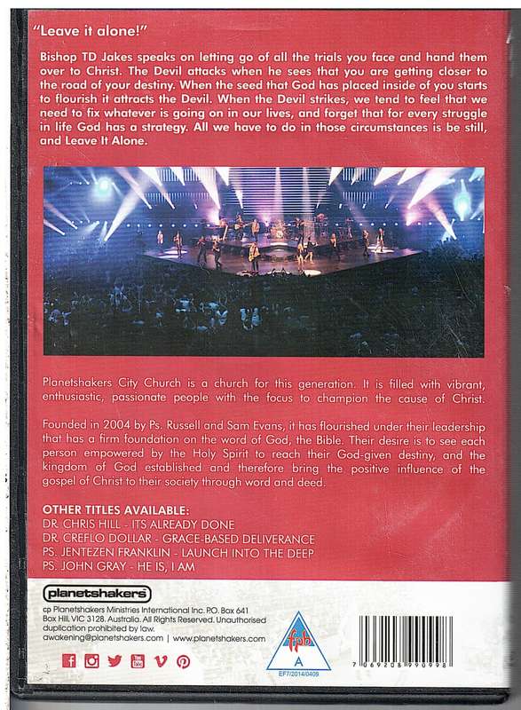 Bishop TD Jakes: Leave It Alone ! DVD