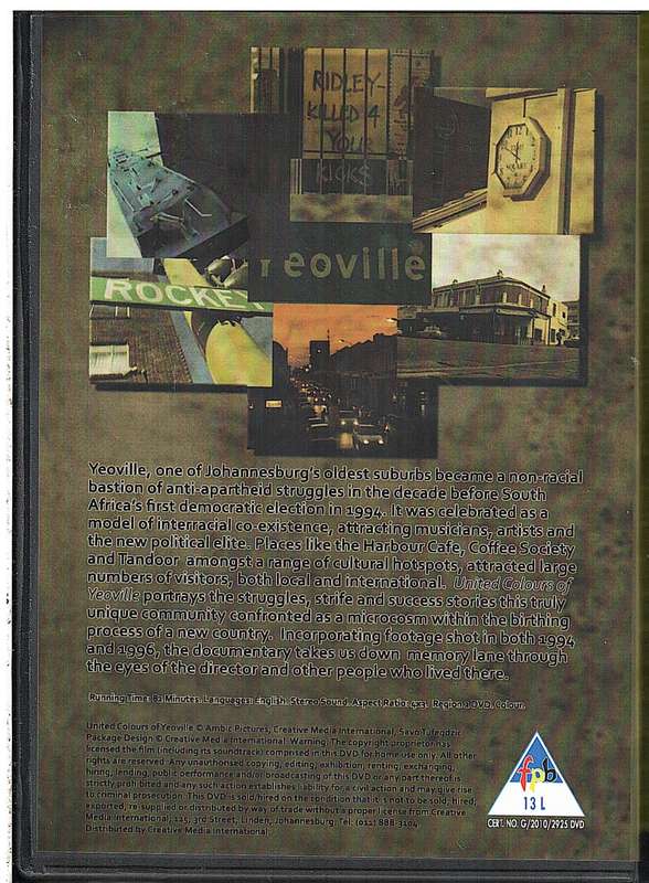 United Colours of Yeoville DVD [NEW]