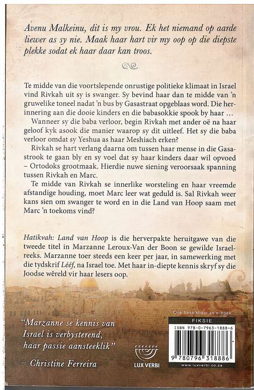 Hatikvah: land van Hoop - Marzanne Leroux-Van der Boon