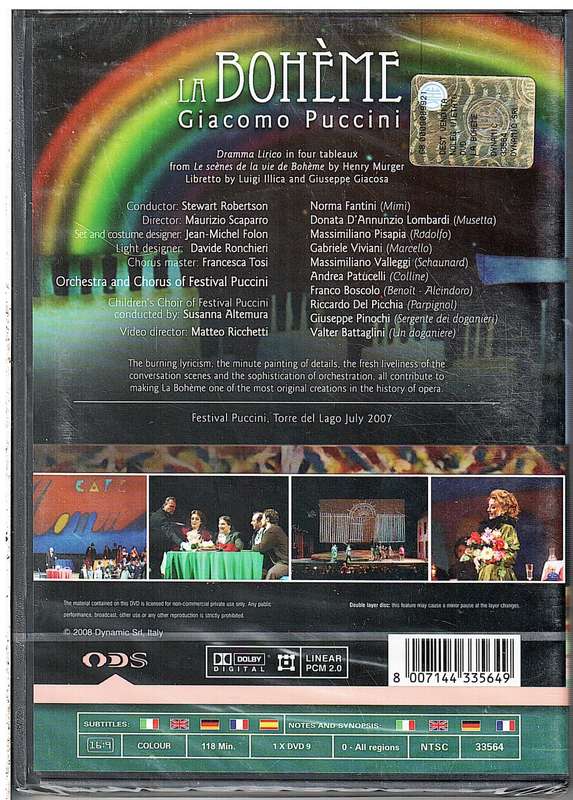 Giacomo Puccini: La Boheme DVD