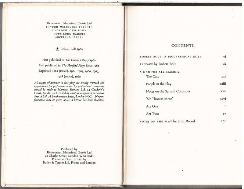 A Man For All Seasons (A Play Of Sir Thomas More) - Robert Bolt
