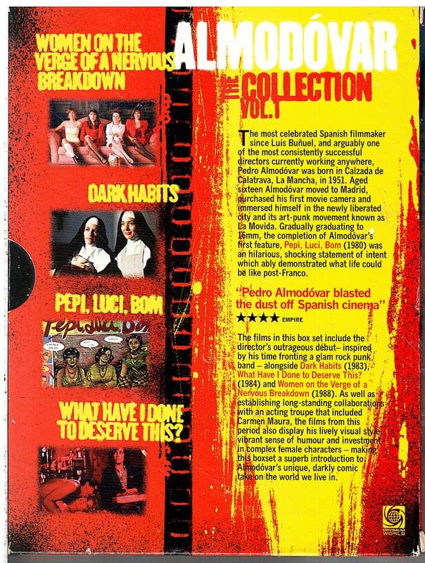 Almodovar: The Collection Vol 1 4 DVD Set