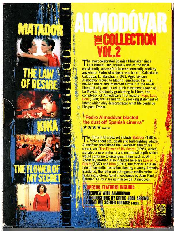 Almodovar: The Collection Vol 2 4 DVD Set