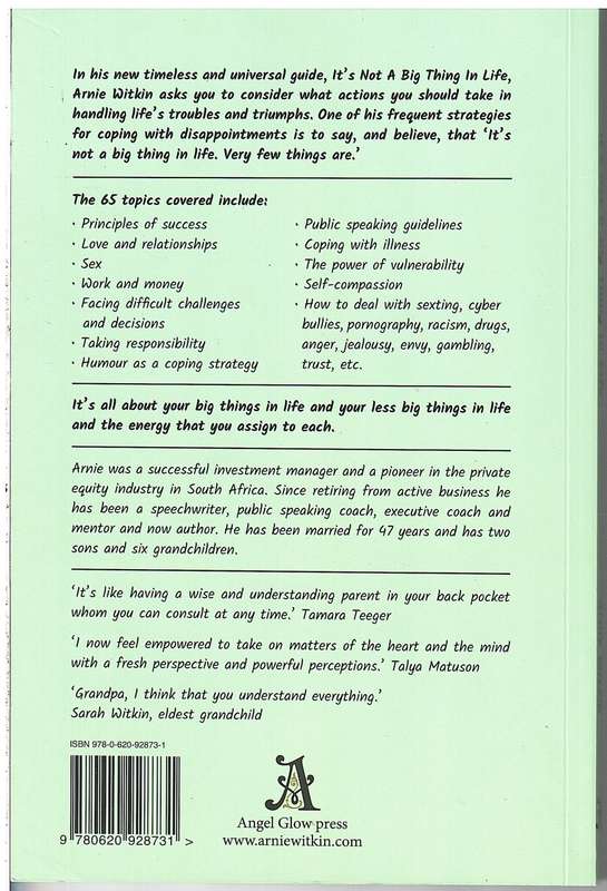 It's Not A Big Thing In Life  - A Witkin