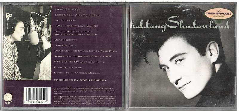 Shadowlands - KD Lang (The Owen Bradley Sessions) CD [US IMPORT]