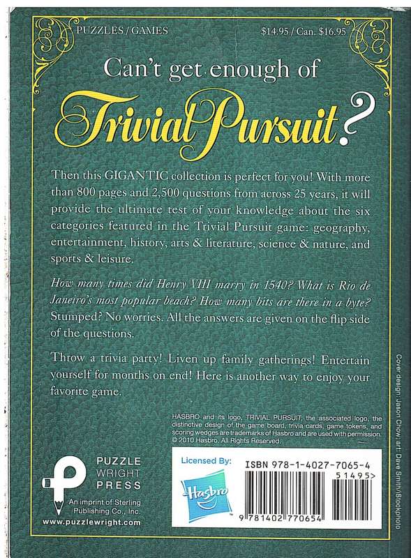 The Ultimate Trivial Pursuit Question & Answer Book