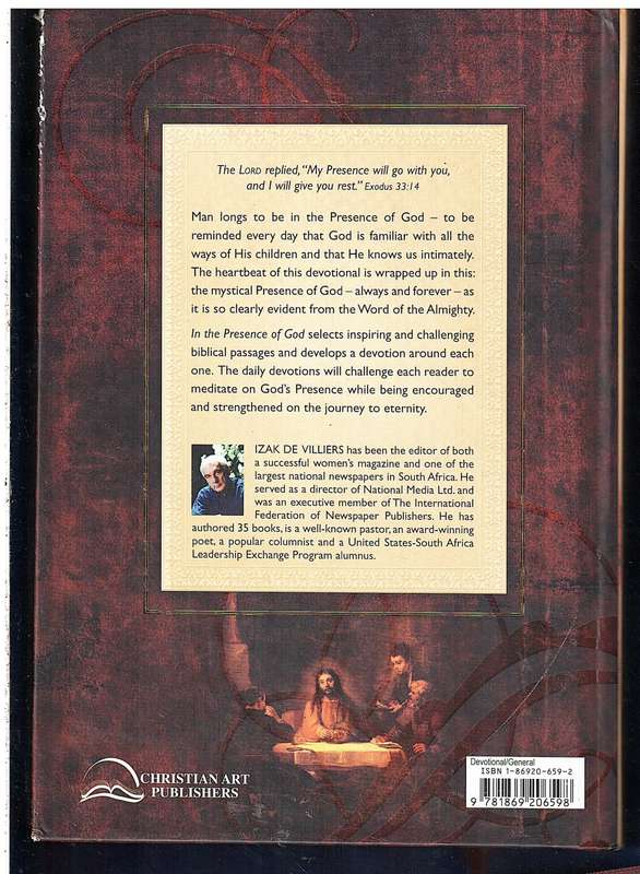 In the Presence of God (366 Devotions) -Izak de Villiers