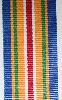 SAPS Gold Medal for Outstanding Service Full Size Ribbon