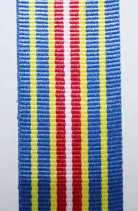 SAPS(SA Police) 40 Year Loyal Service Medal Full Size Ribbon