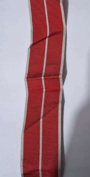 British Empire Medal Military 1937 Ribbon per 6`(150mm) piece