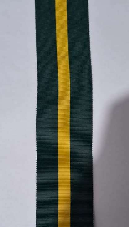 Territorial/Efficiency Decoration Full Size Medal Ribbon per 6`(150mm) piece