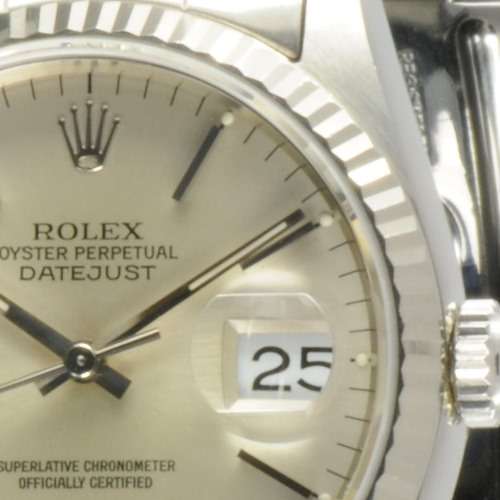 Rolex Date Just 16234 Stainless Steel & White Gold <> NO RESERVE