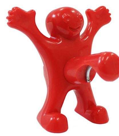 BOTTLE OPENER HAPPY MAN - BAR TOOLS GADGETS ACCESSORIES GIFTS - CORK SCREW