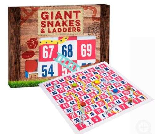 Snakes and Ladders Game Set Giant Boardgame Gifts