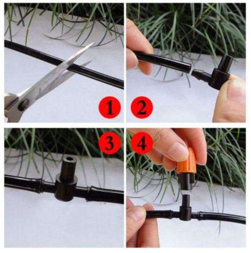 Micro Drip Irrigation System Plant Watering Garden Hose Tool 20M DIY