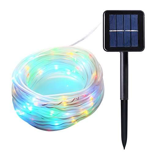Rope Lights Solar Decorative Party Outdoor Festive Lighting 100leds
