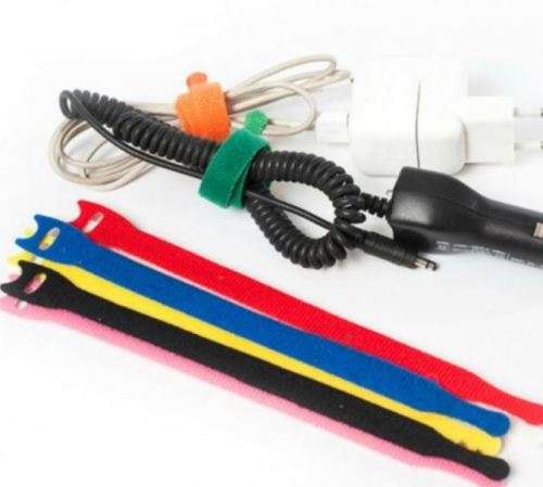 CABLE TIDIES VELCRO REUSABLE HOOK AND LOOP STORAGE ORGANISERS ¿ ELECTRONIC GADGET ACCESSORIES