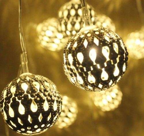 Lighting Festive Moroccan Lights Globe String Patio Party Table Fairy Decorative Gifts