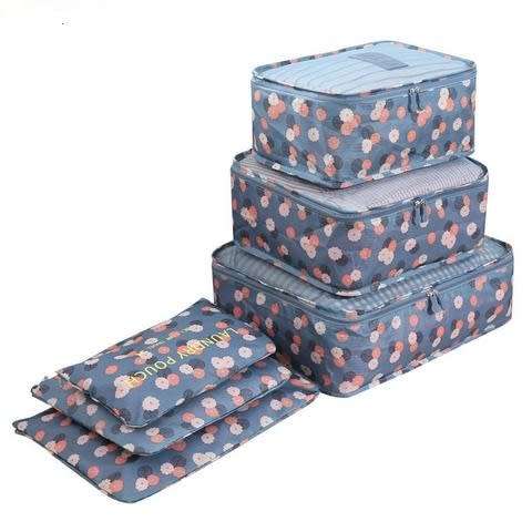 Travel Organiser Luggage Set Packing Cubes Storage