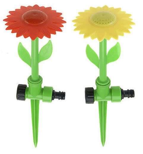 Flower Sprinkler Spike Sunflower Garden Watering Lawn